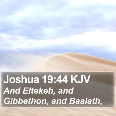 Joshua 19:44 KJV Bible Verse Image
