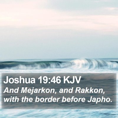 Joshua 19:46 KJV Bible Verse Image