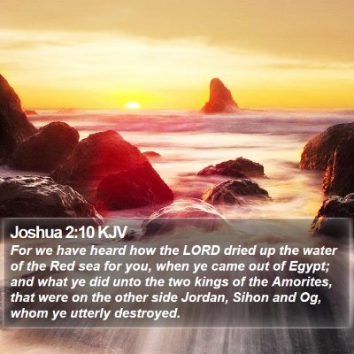 Joshua 2:10 KJV Bible Verse Image
