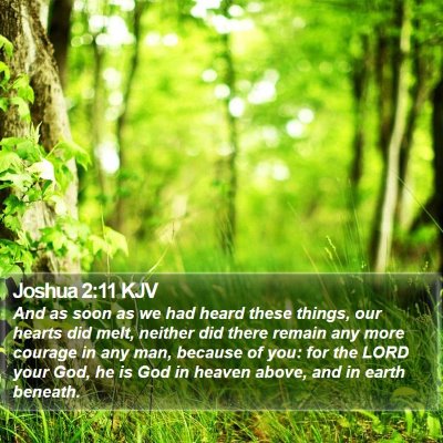 Joshua 2:11 KJV Bible Verse Image