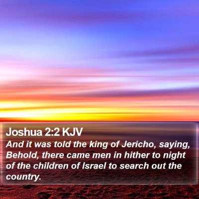 Joshua 2:2 KJV Bible Verse Image