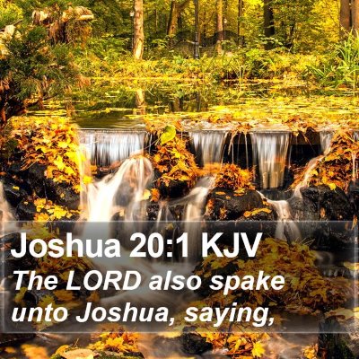 Joshua 20:1 KJV Bible Verse Image