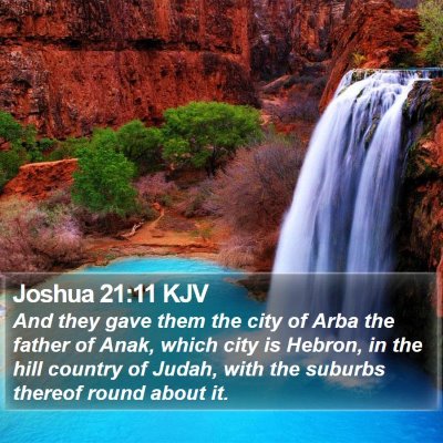 Joshua 21:11 KJV Bible Verse Image