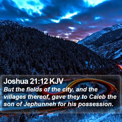 Joshua 21:12 KJV Bible Verse Image