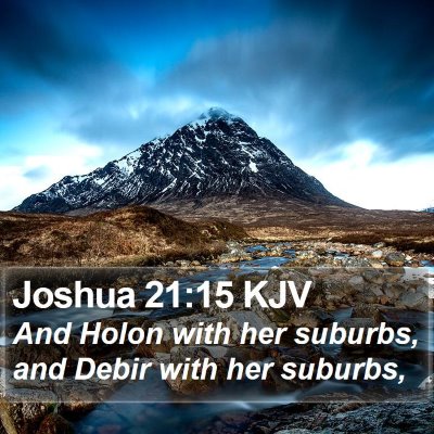 Joshua 21:15 KJV Bible Verse Image