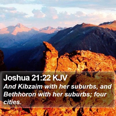 Joshua 21:22 KJV Bible Verse Image