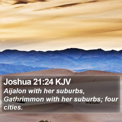 Joshua 21:24 KJV Bible Verse Image