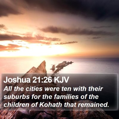 Joshua 21:26 KJV Bible Verse Image