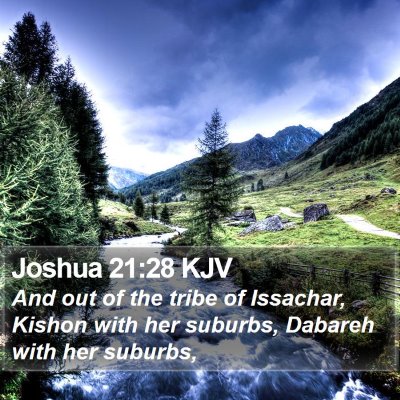 Joshua 21:28 KJV Bible Verse Image