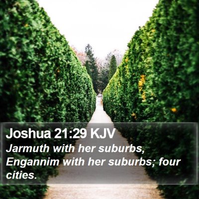 Joshua 21:29 KJV Bible Verse Image