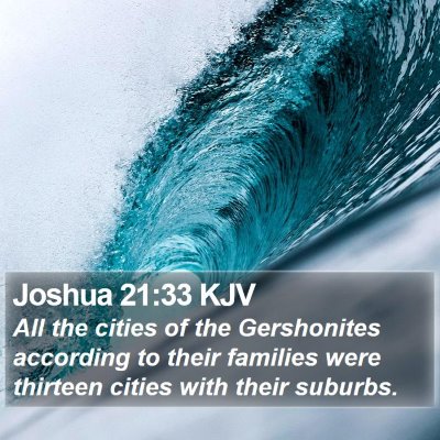 Joshua 21:33 KJV Bible Verse Image