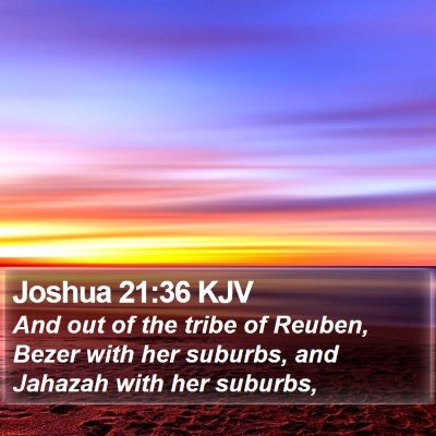 Joshua 21:36 KJV Bible Verse Image