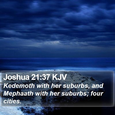 Joshua 21:37 KJV Bible Verse Image