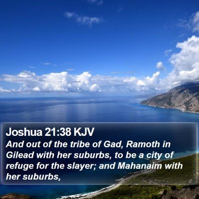 Joshua 21:38 KJV Bible Verse Image