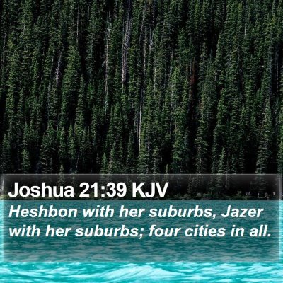 Joshua 21:39 KJV Bible Verse Image