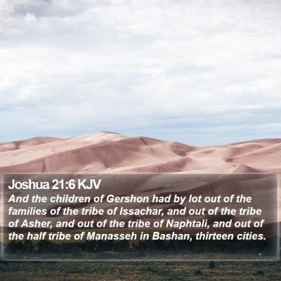 Joshua 21:6 KJV Bible Verse Image