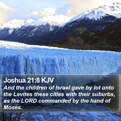 Joshua 21:8 KJV Bible Verse Image