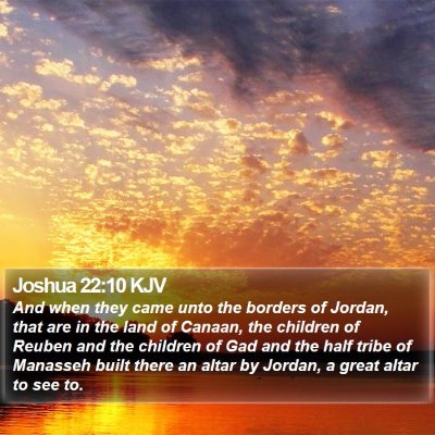 Joshua 22:10 KJV Bible Verse Image