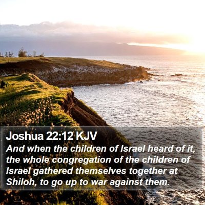 Joshua 22:12 KJV Bible Verse Image