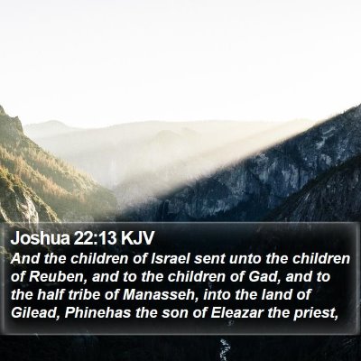 Joshua 22:13 KJV Bible Verse Image