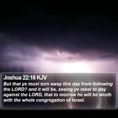 Joshua 22:18 KJV Bible Verse Image