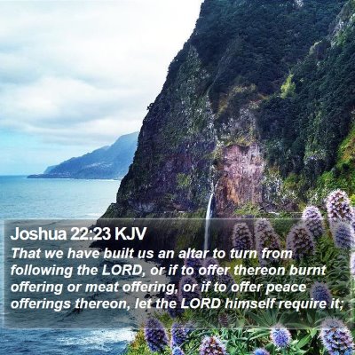 Joshua 22:23 KJV Bible Verse Image