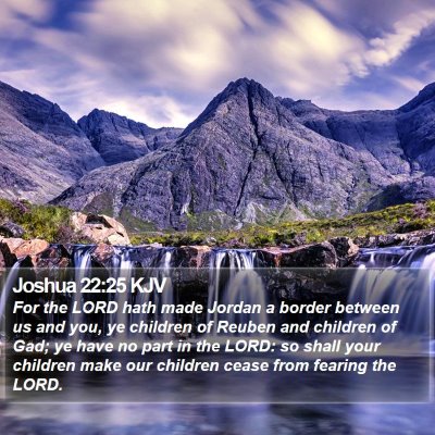 Joshua 22:25 KJV Bible Verse Image