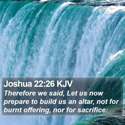 Joshua 22:26 KJV Bible Verse Image