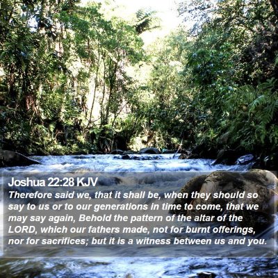 Joshua 22:28 KJV Bible Verse Image