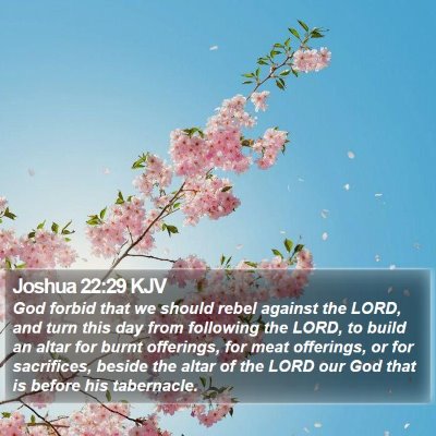 Joshua 22:29 KJV Bible Verse Image