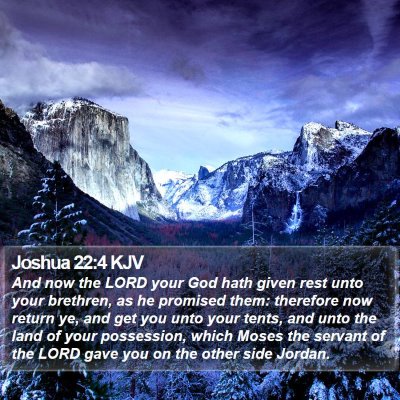 Joshua 22:4 KJV Bible Verse Image