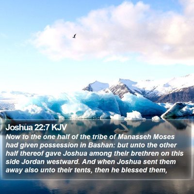 Joshua 22:7 KJV Bible Verse Image