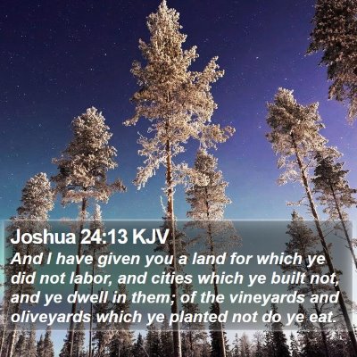 Joshua 24:13 KJV Bible Verse Image