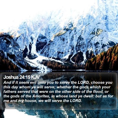 Joshua 24:15 KJV Bible Verse Image