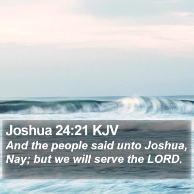 Joshua 24:21 KJV Bible Verse Image