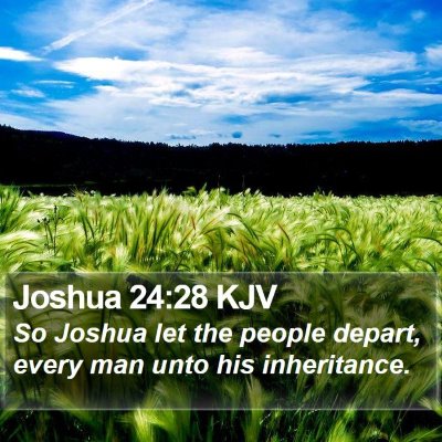 Joshua 24:28 KJV Bible Verse Image