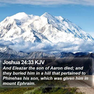 Joshua 24:33 KJV Bible Verse Image