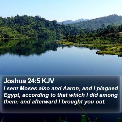 Joshua 24:5 KJV Bible Verse Image
