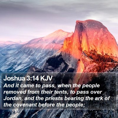 Joshua 3:14 KJV Bible Verse Image