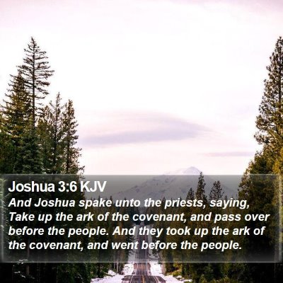 Joshua 3:6 KJV Bible Verse Image