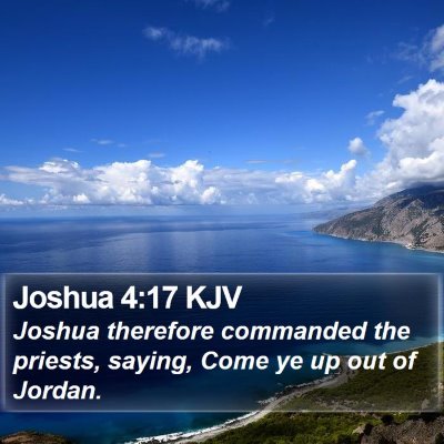 Joshua 4:17 KJV Bible Verse Image
