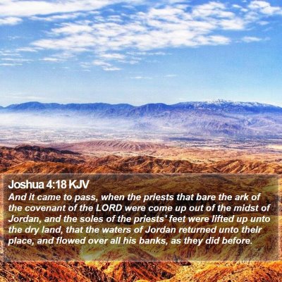 Joshua 4:18 KJV Bible Verse Image