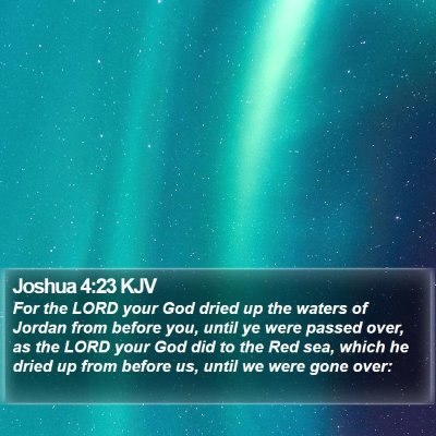 Joshua 4:23 KJV Bible Verse Image