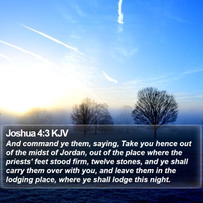 Joshua 4:3 KJV Bible Verse Image