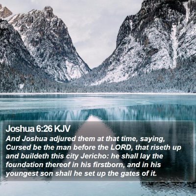 Joshua 6:26 KJV Bible Verse Image