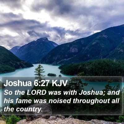 Joshua 6:27 KJV Bible Verse Image