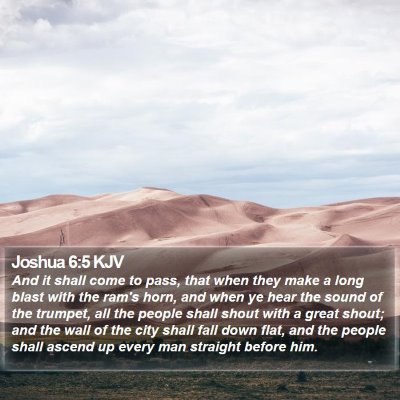 Joshua 6:5 KJV Bible Verse Image