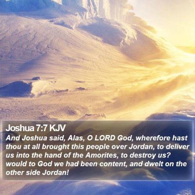 Joshua 7:7 KJV Bible Verse Image
