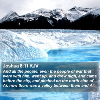 Joshua 8:11 KJV Bible Verse Image