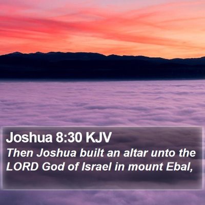 Joshua 8:30 KJV Bible Verse Image